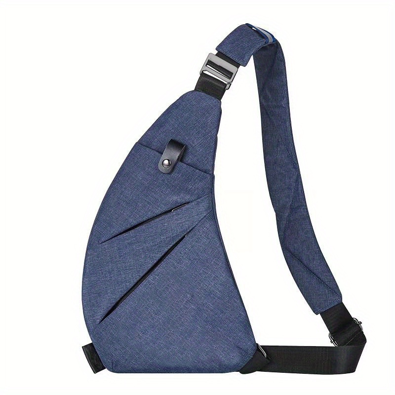 Minimalist Fanny Pack Multi-pocket Black Men's Handsome Chest Bag, Large  Capacity Multi-pocket Crossbody Bag, Mobile Phone Summer Bag - Temu Germany