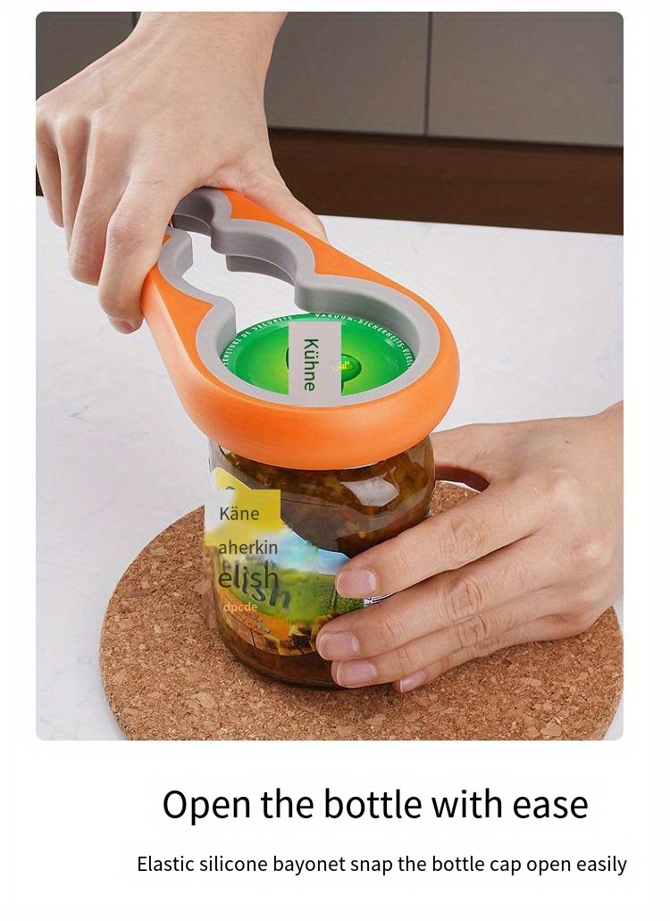 Multifunctional Anti-skid Jar Lid Opener, Easy Twist Off Bottle