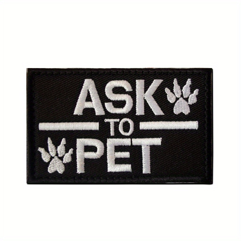 Customizable Embroidered Tactical Patch for Dog Harness - Personalize Your  Pet's Look and Enhance Safety