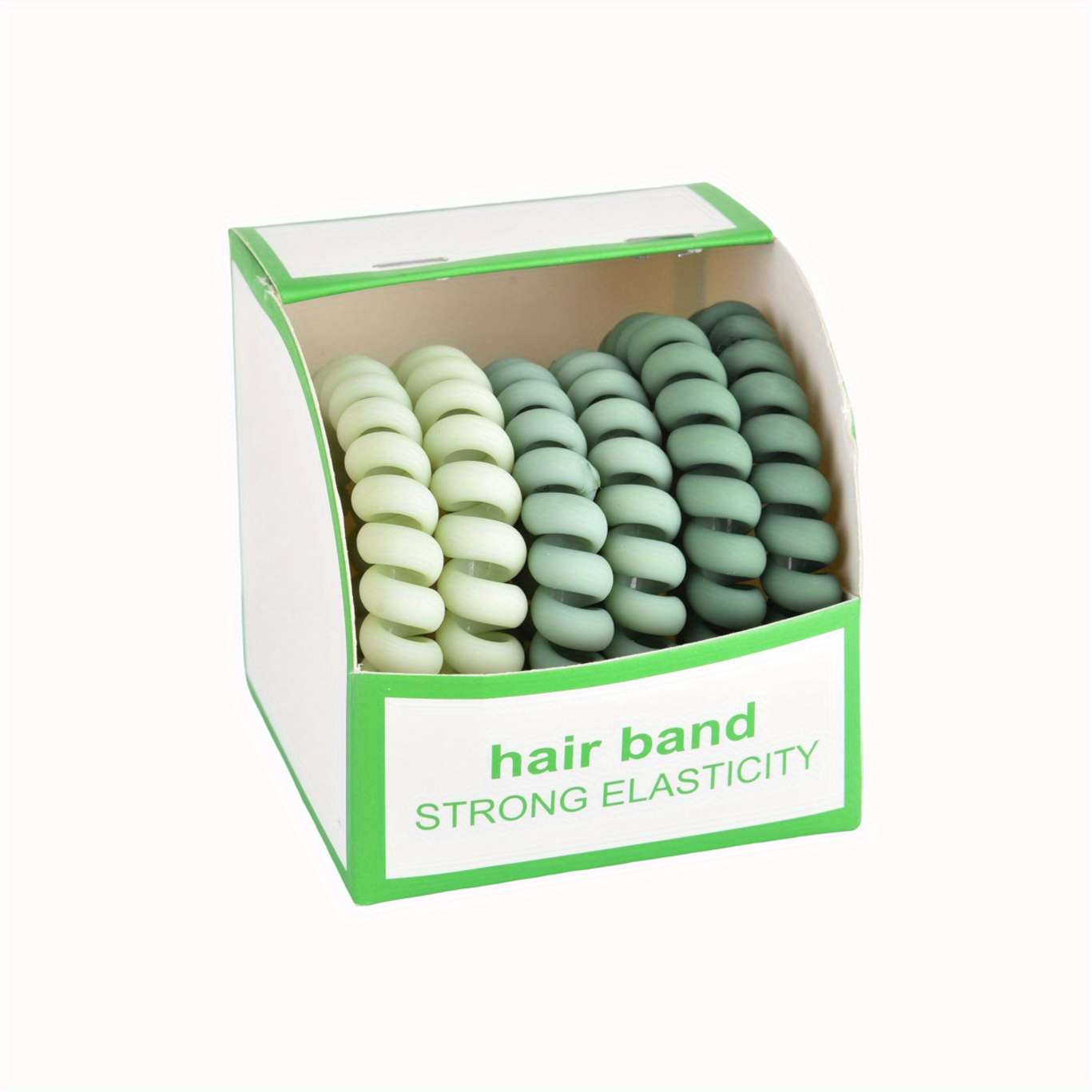 6 pièces anneau de cheveux en spirale haute élasticité corde de tête femme corde de cheveux coiffure quotidienne femme couleur unie cravate de cheveux_voghion.com