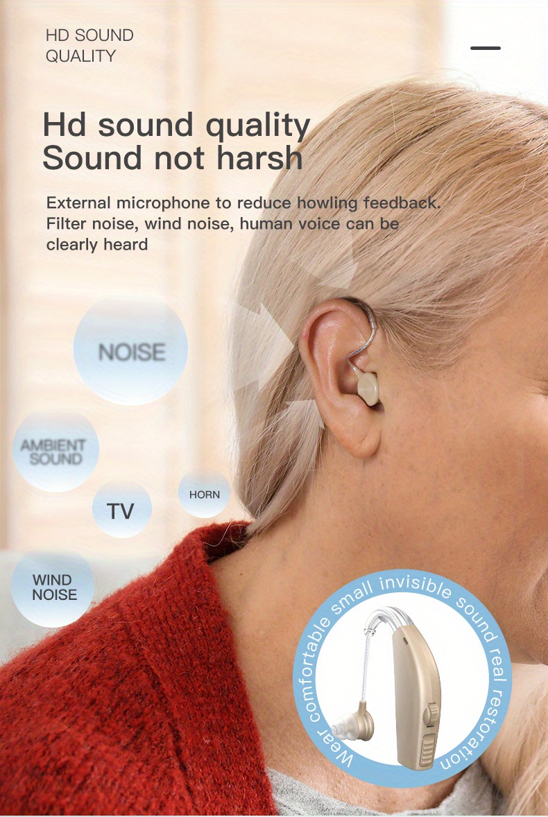 Rechargeable Mini Ear Hearing Aids Amplifier Charge Case Temu