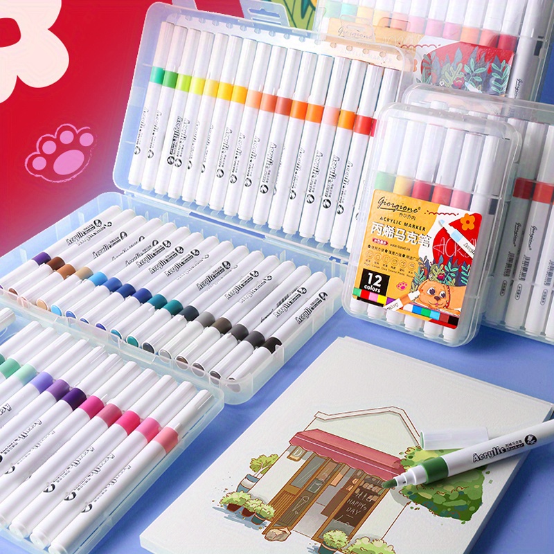 12/24/36 Colors Marker Pens Multifunctional Art Marker Pens Set for Kids  Painting DIY Design 36 Colors
