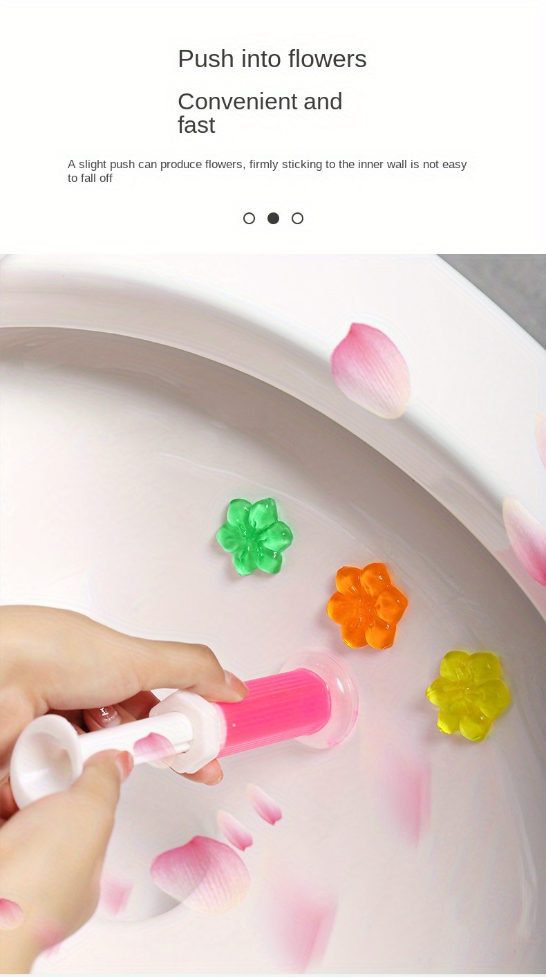 Toilet Flower Fragrance Bathroom Deodorizer Bowl Cleaner Temu