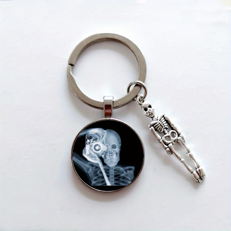 Film Keychain, Alloy Human Body Image Keyring, Cute Medical Hospital Student Graduation Gift