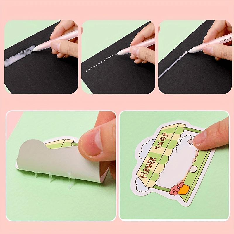 Pinpoint Roller Glue Pen Quick-Drying Paper Craft Glue Pen Fine Tip Glue  Pens With Precision Glue & Strong Adhesion Craft Glue - AliExpress