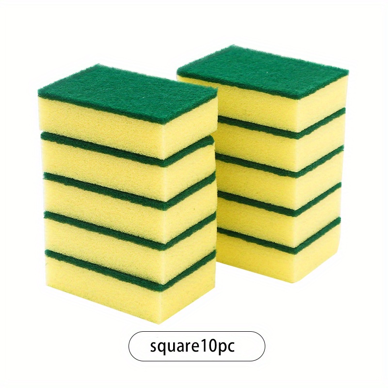 Kitchen Cleaning Sponge, Eco Non-scratch Sponge Block For Dish, Scrub Sponge,  Cleaning Supplies - Temu United Arab Emirates