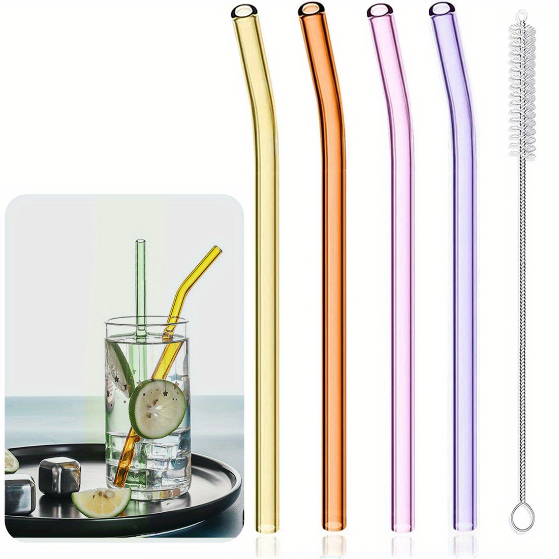 Sea Glass Straws
