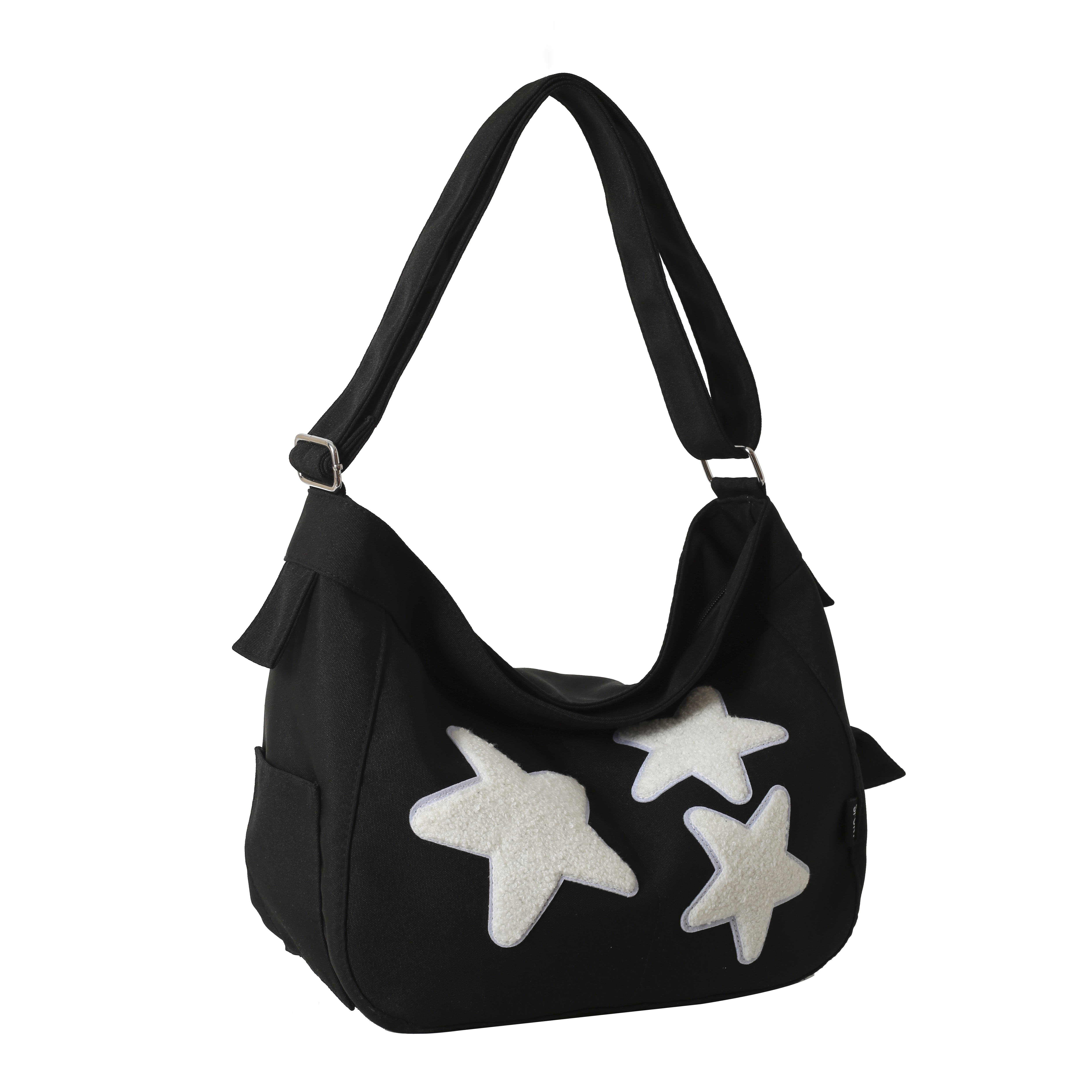 Kawaii Star Decor Large Capacity Tote Bag, Nylon Lightweight