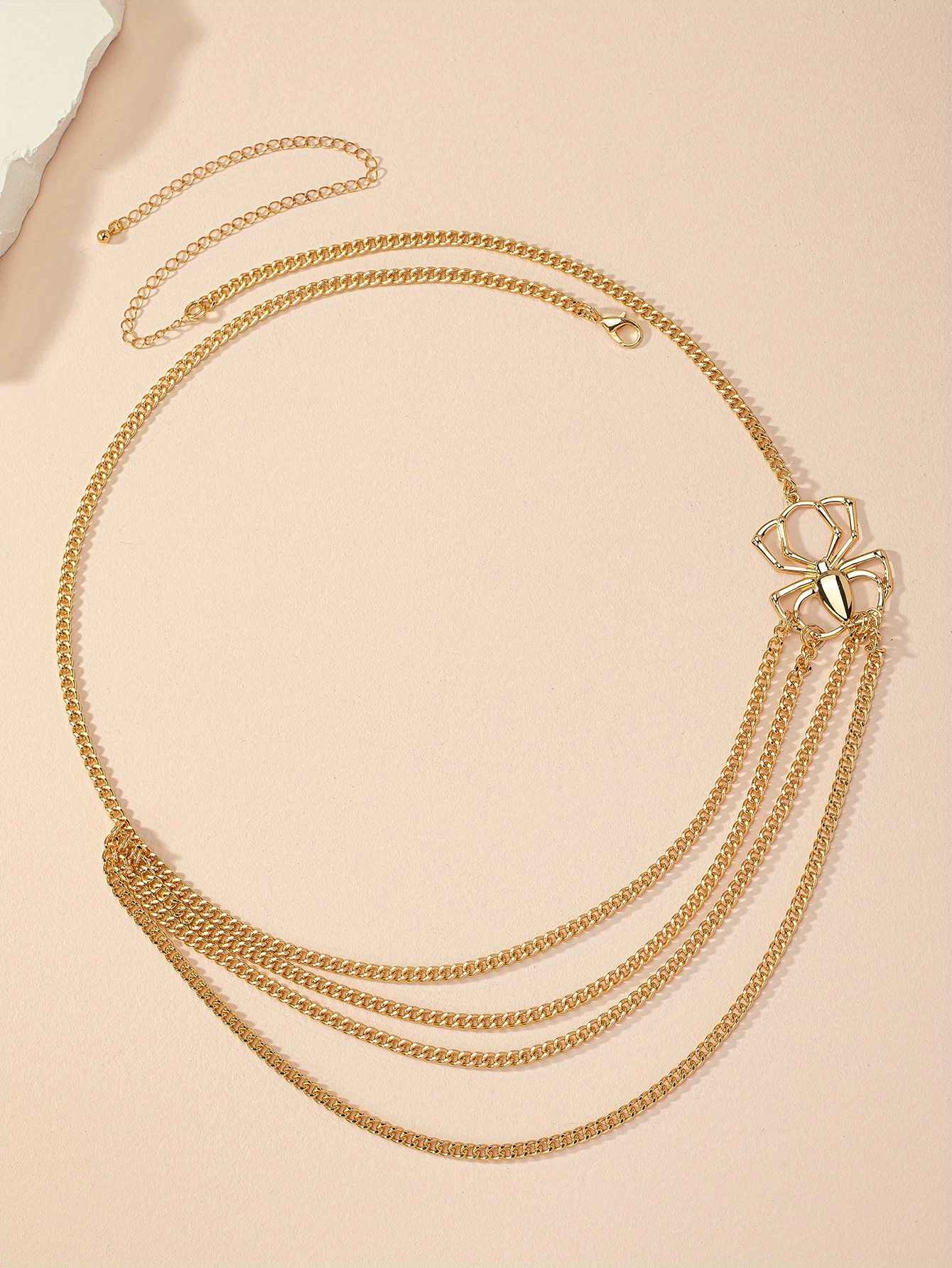Spider Shape Multi Layers Waist Chain Halloween Costume Accessories
