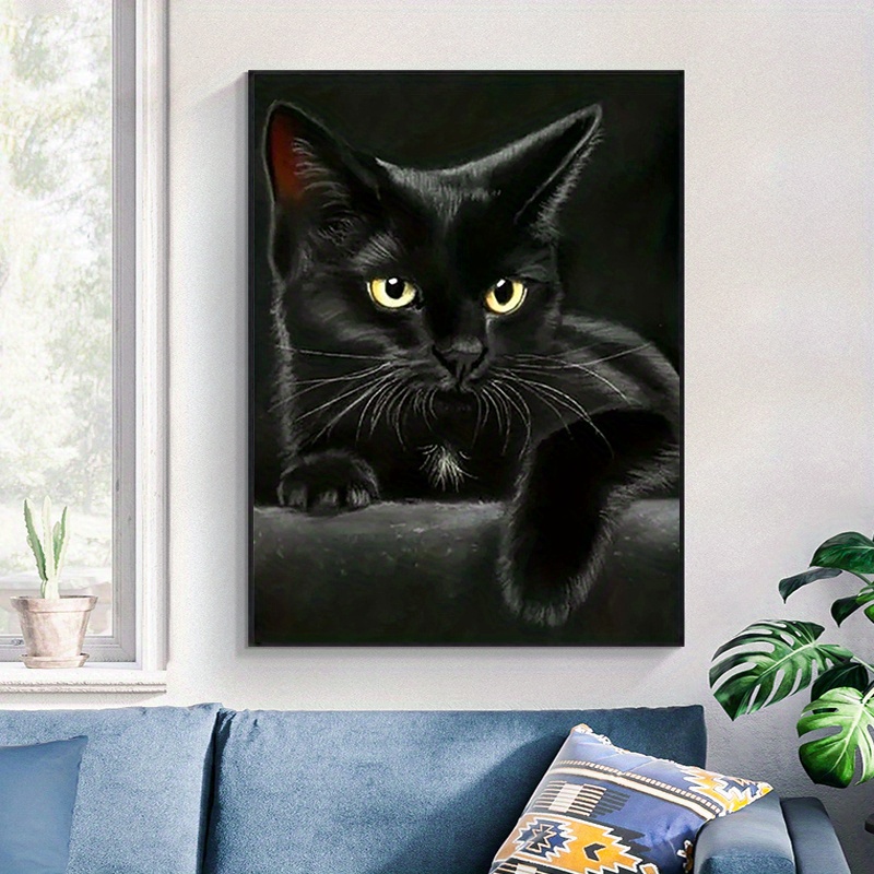 1pc Te Gatto Soriano Modello Animale Kit Pittura Diamante - Temu Switzerland