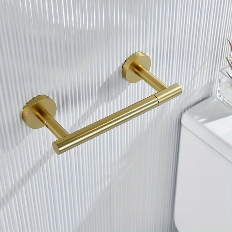 Toilet Paper Holder Brushed Nickel Metal Bathroom Flexible Pivoting Large Tissue  Roll Handle On Wall Mounted, Stainless Steel Adjustable Toilet Tp Mega Roll  Holder Modern - Temu