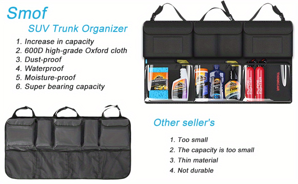 Kofferraum Organizer,Topist Multi-Tasche Kofferraumtasche/Rücksitz