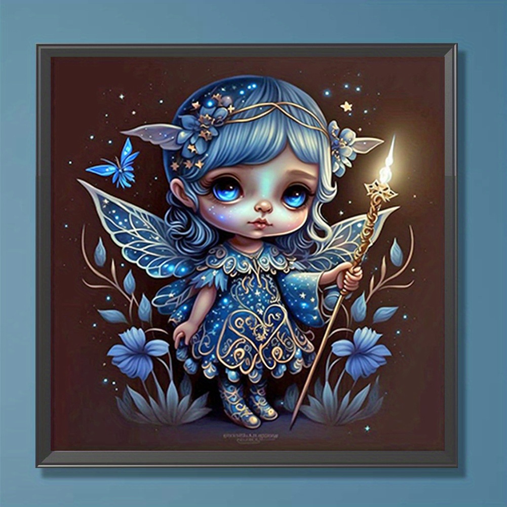 5d Diamond Art Kit For Adults Cartoon Fairy Wall Hanging - Temu