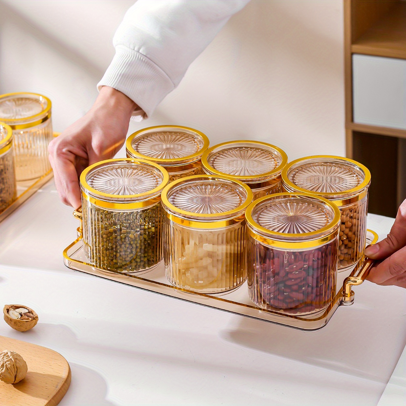 Storage Jars With Lids Nut Jar Dried Fruit Jar Nut Jar - Temu