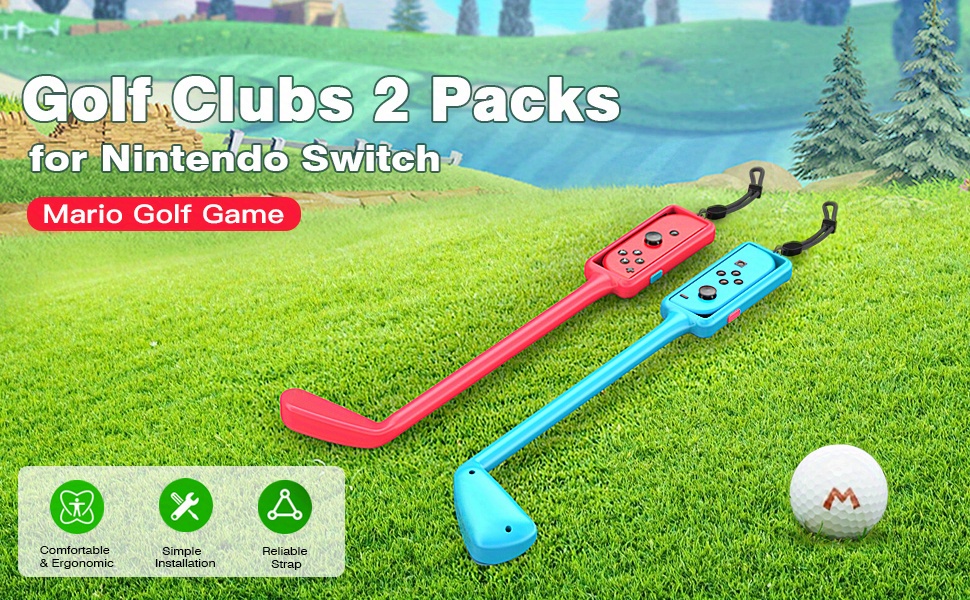 2 Pack Golf Club Compatible Switch Switch Oled 2022 Controller