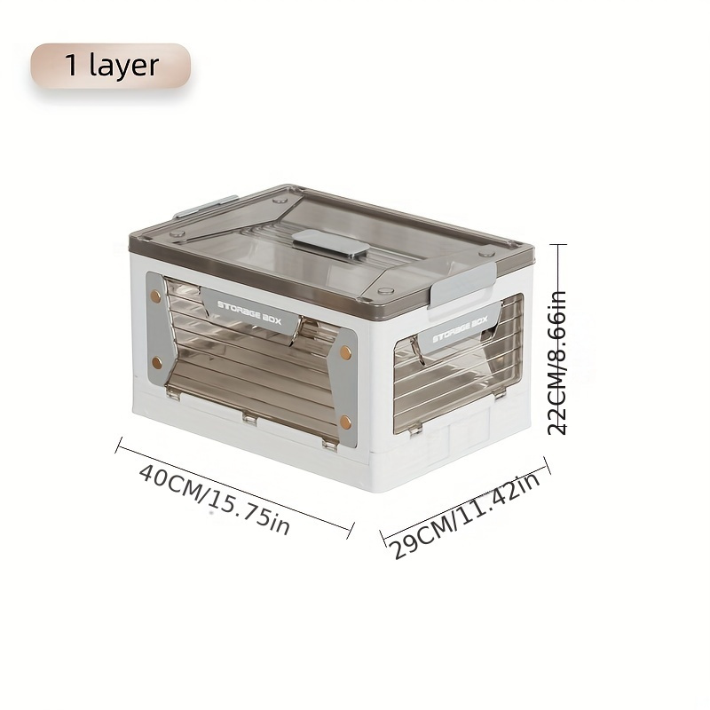 Five Door Opening Clothing Storage Box Folding Transparent - Temu