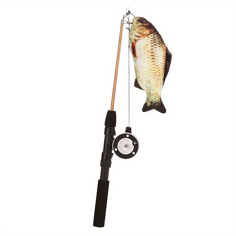 Keep Cat Happy Entertained Interactive Fishing Rod Toy! - Temu