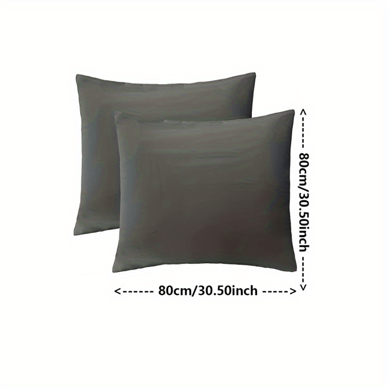 Solid Charcoal Gray Accent Pillows