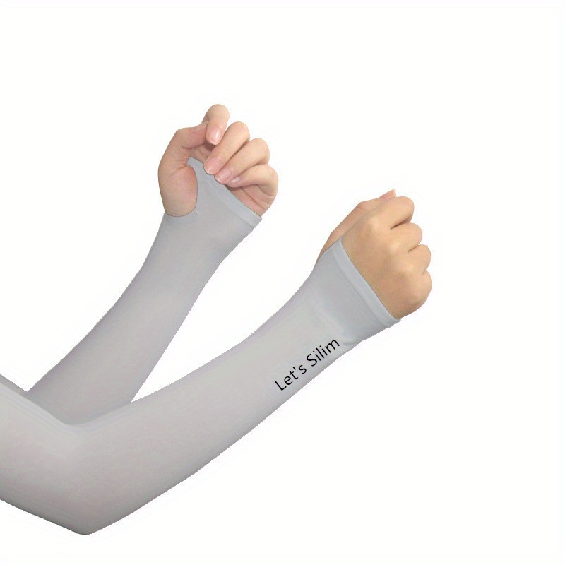 Cool Comfy Summer Arm Sleeve Letter Graphic Arm Sleeve Uv - Temu