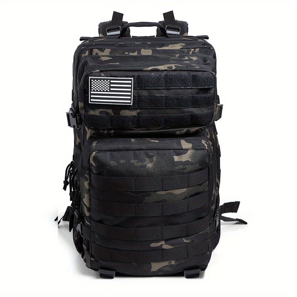 Large Backpack Molle Bag Waterproof Survival Pack Outdoor - Temu