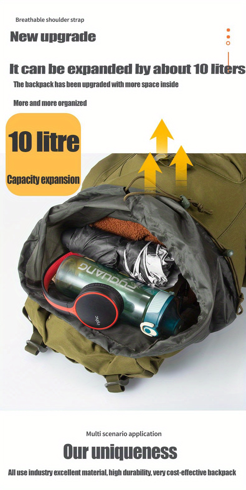 Multi Function Travel Bags Large Capacity Expansion with Shoulder