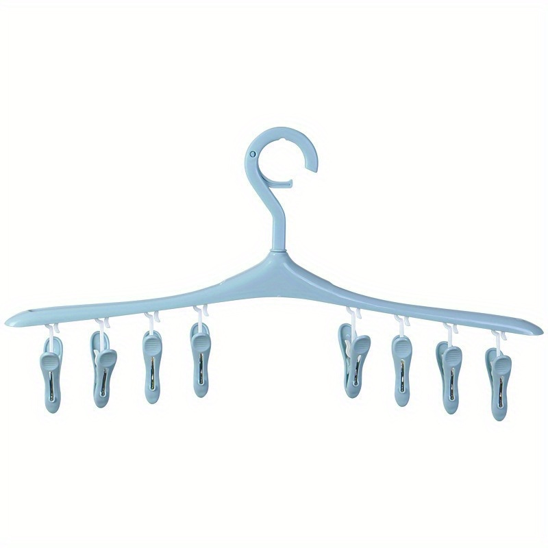 8-Clip Clothes Hanger Space Saving Laundry Drying Rack