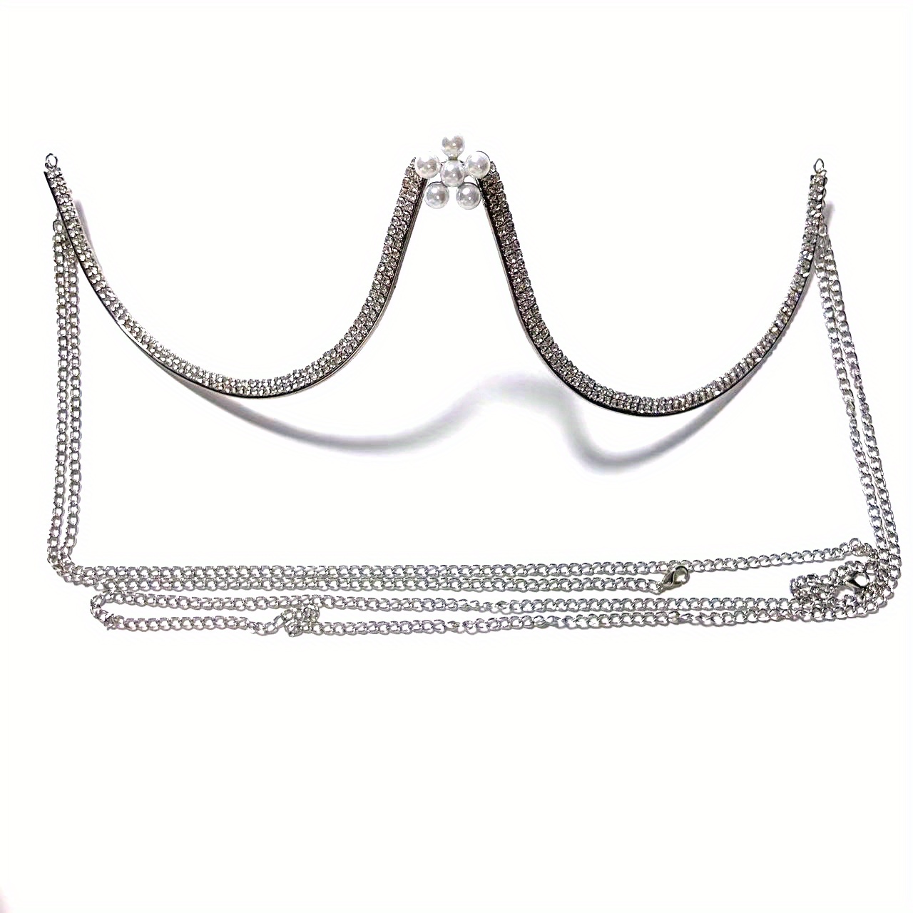 Buy Rhinestone Chest Bracket Bras Chain Body Jewelry Sexy Bikini Crystal  Body Chain Rhinestone Bra Underwear Body Chain for Women at