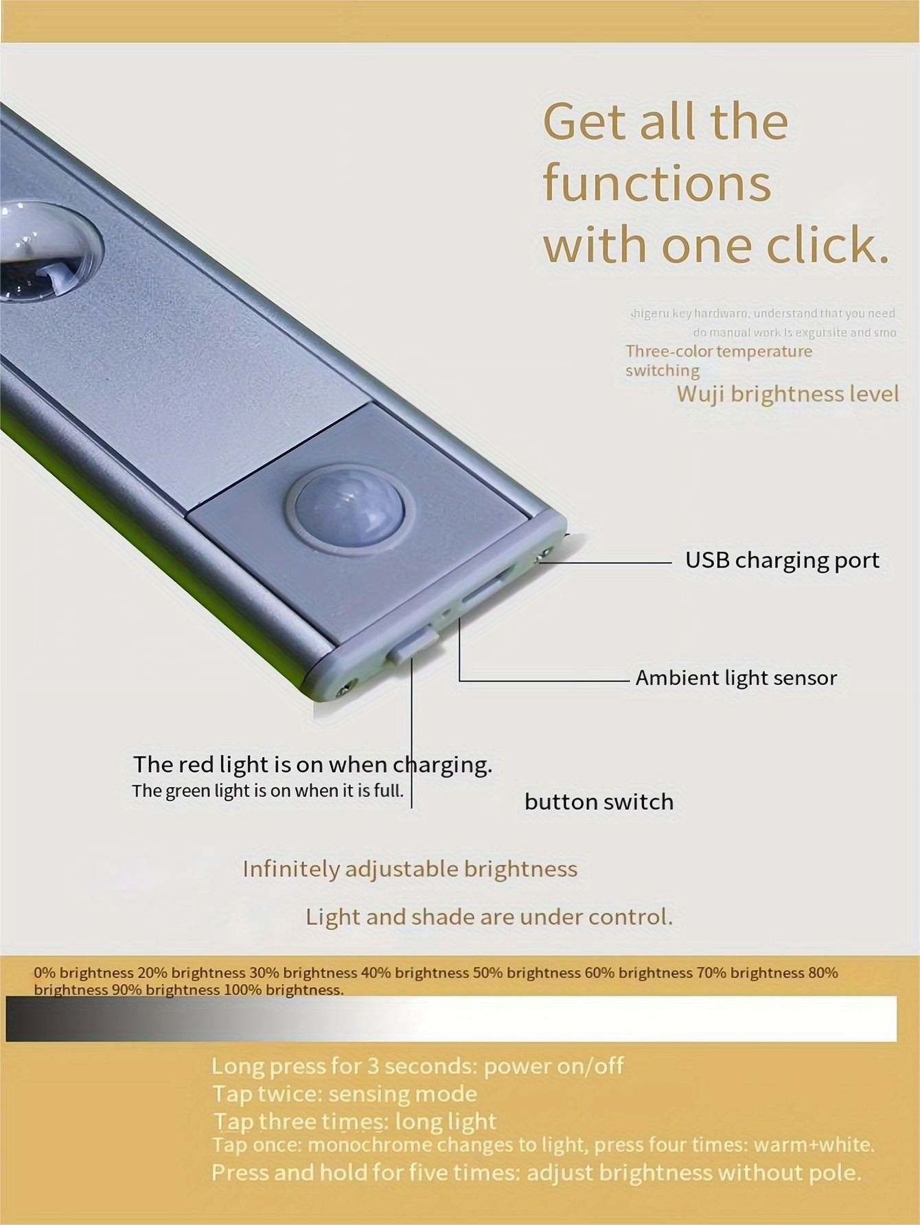 Motion Sensor Light Cat Eye Human Body Induction Temu