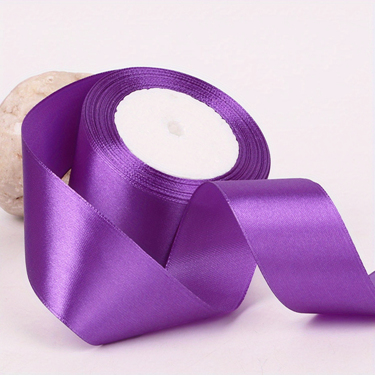  Ribbon Roll (1 inch x 25 Yards), Purple, Light Purple