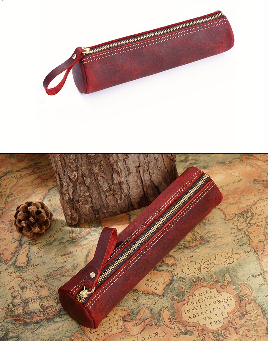 Pencil case cowhide