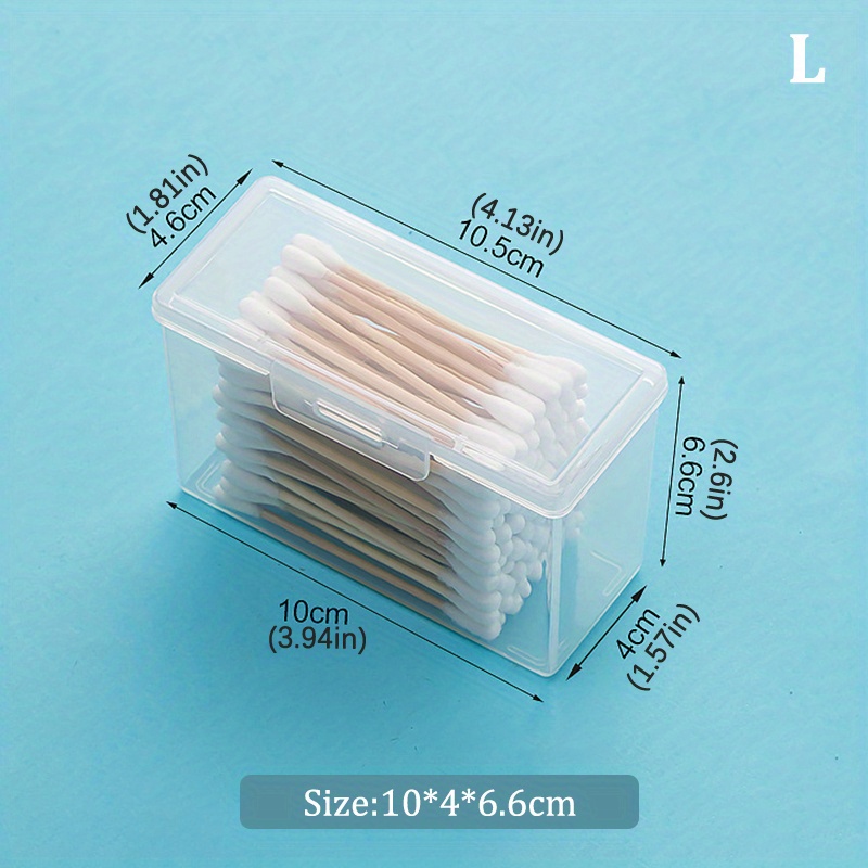 Boîte cure-dent transparente à couvercle fermé avec distributeur cure-dent  am