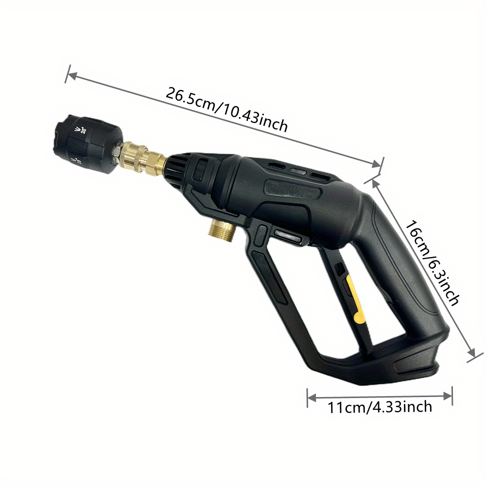 Upgrade Car Wash Kit Short Wand Pressure Washer Gun 5 in 1 Temu