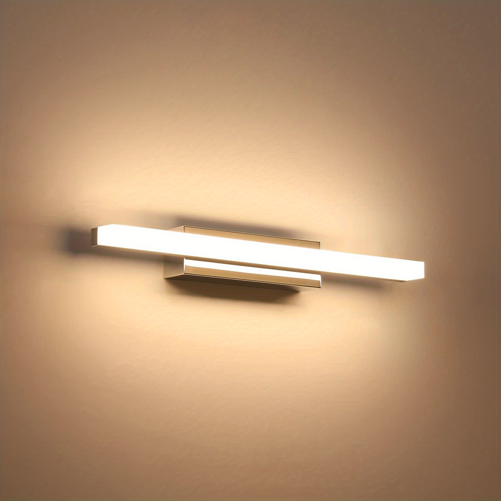 Espejo luz LED espejo luz baño pared linterna 10 W 15.7 in pintura pintura  lámpara ultra brillante baño pared iluminación blanco cálido 3000 K