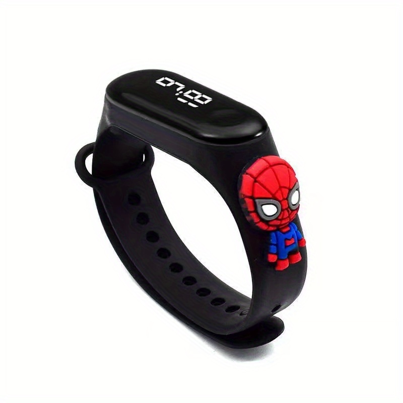 Montres Spider-Man pour enfants, montre-bracelet à quartz étanche, dessin  animé Marvel Avengers, horloge pour étudiants, cadeau d'anniversaire pour  garçons