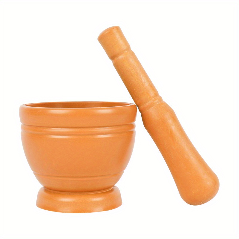 Juego de mortero y mortero manual de cerámica, prensa de ajo, accesorio de  cocina adecuado para hacer salsa de pesto (color : multicolor)