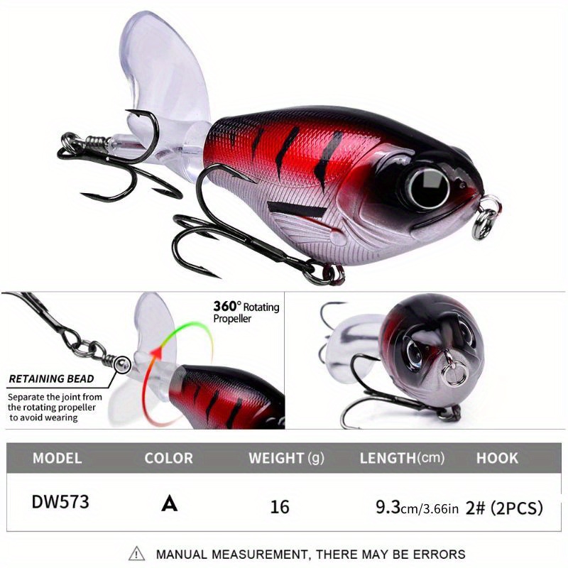 Whopper Plopper Topwater Fishing Lures Floating Pencil 3 Joint