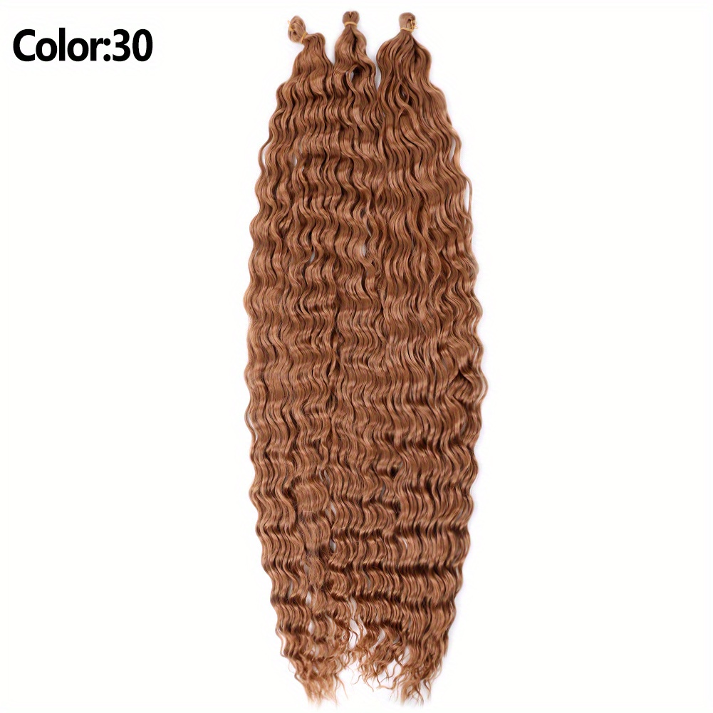 Synthetic Water Wave Braiding Hair Ombre Colors Ocean Wave - Temu