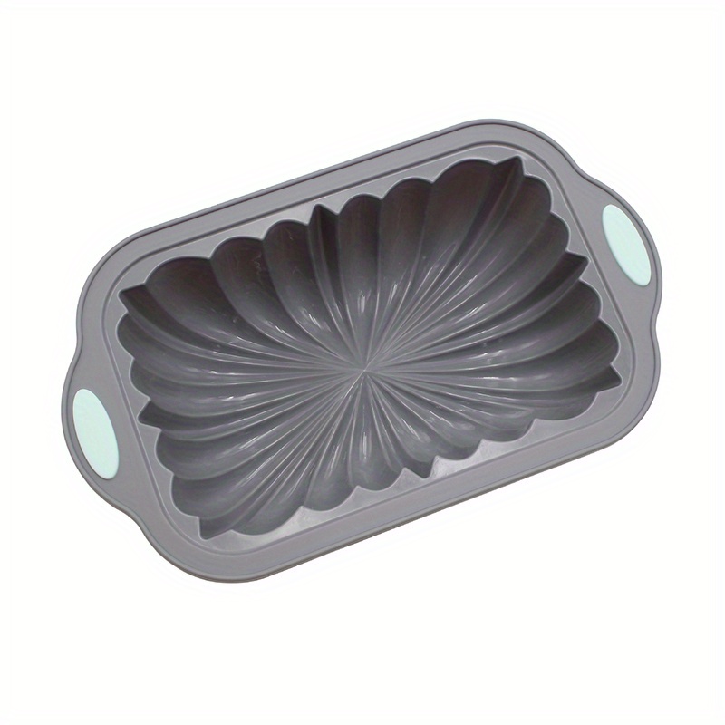 1pc, Flower Rectangle Cake Pan (10.94''x6.45''), Silicone Baking Cake Mold,  Baking Pan, Oven Accessories, Baking Tools, Kitchen Gadgets, Kitchen Acces