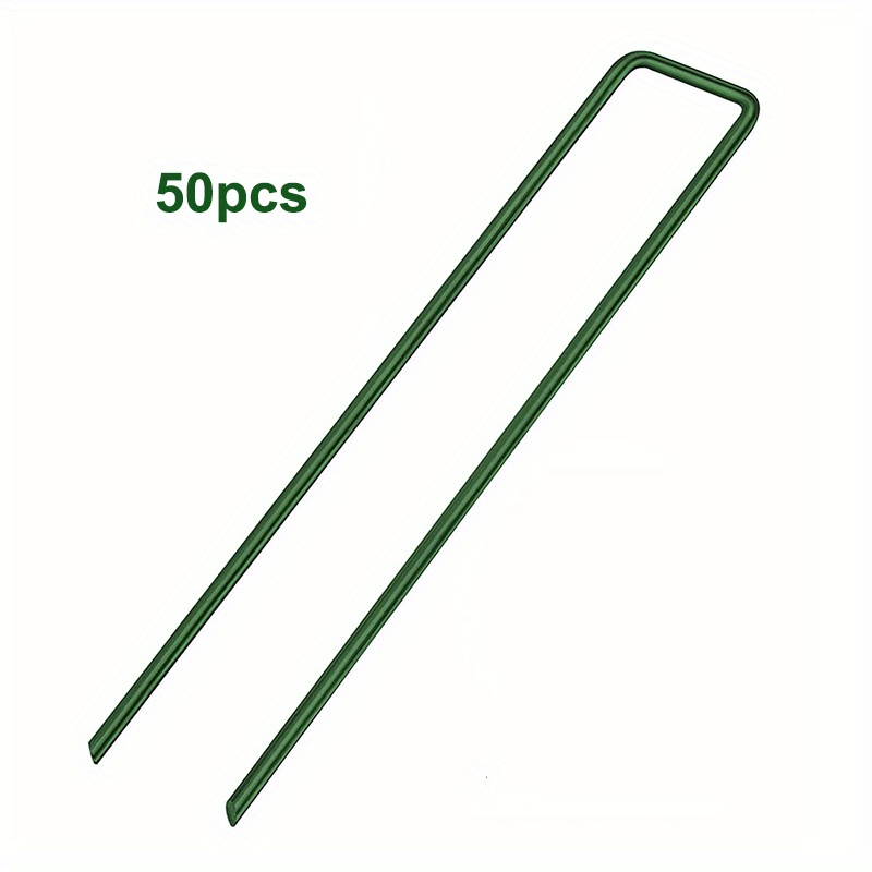 6 Landscape Sod Staples Sturdy Garden Stakes Weed Barrier