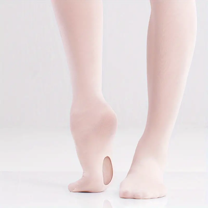 Meias de dança suave para meninas meias de balé com pés - Temu