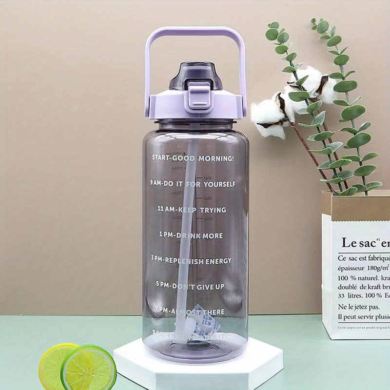 Clear Motivational Water Bottle Transparent Water Bottles - Temu