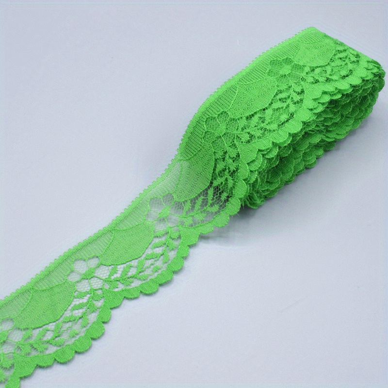 Elastic Lace Ribbon Trim Tape Embroidered Net Cord For Sewing Clothes  Decoration