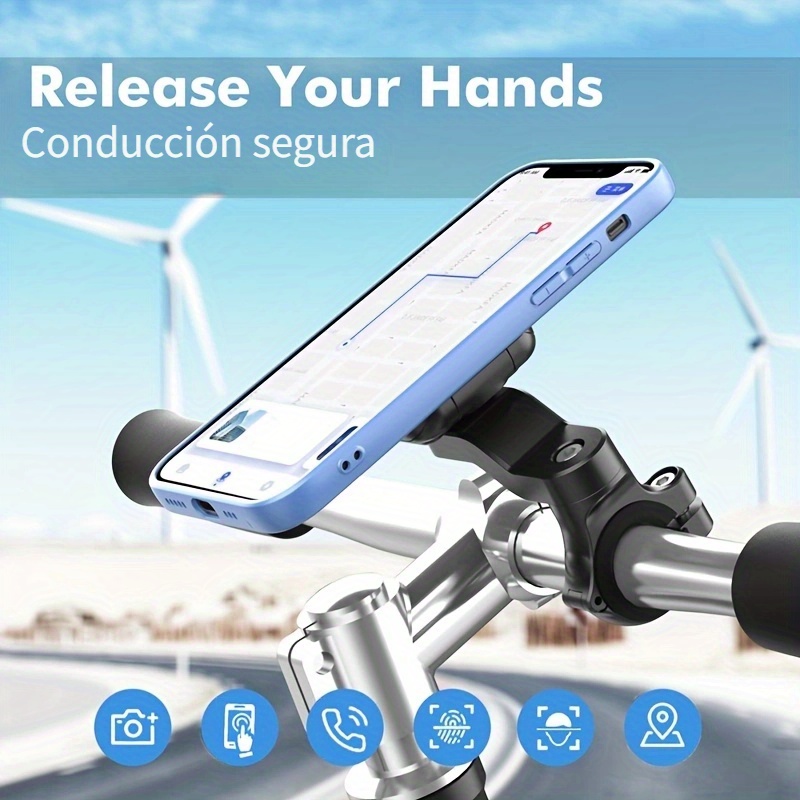 Soporte Para Teléfono Móvil CNC Para Motocicleta Varilla De - Temu Mexico