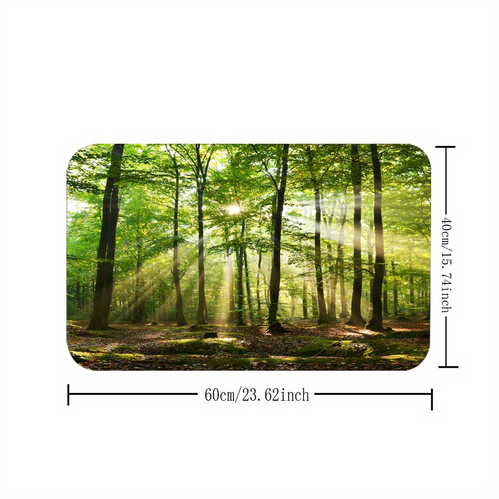 1pc Tenda Doccia E Tappeti Misty Forest Moderna Decorazione - Temu Italy