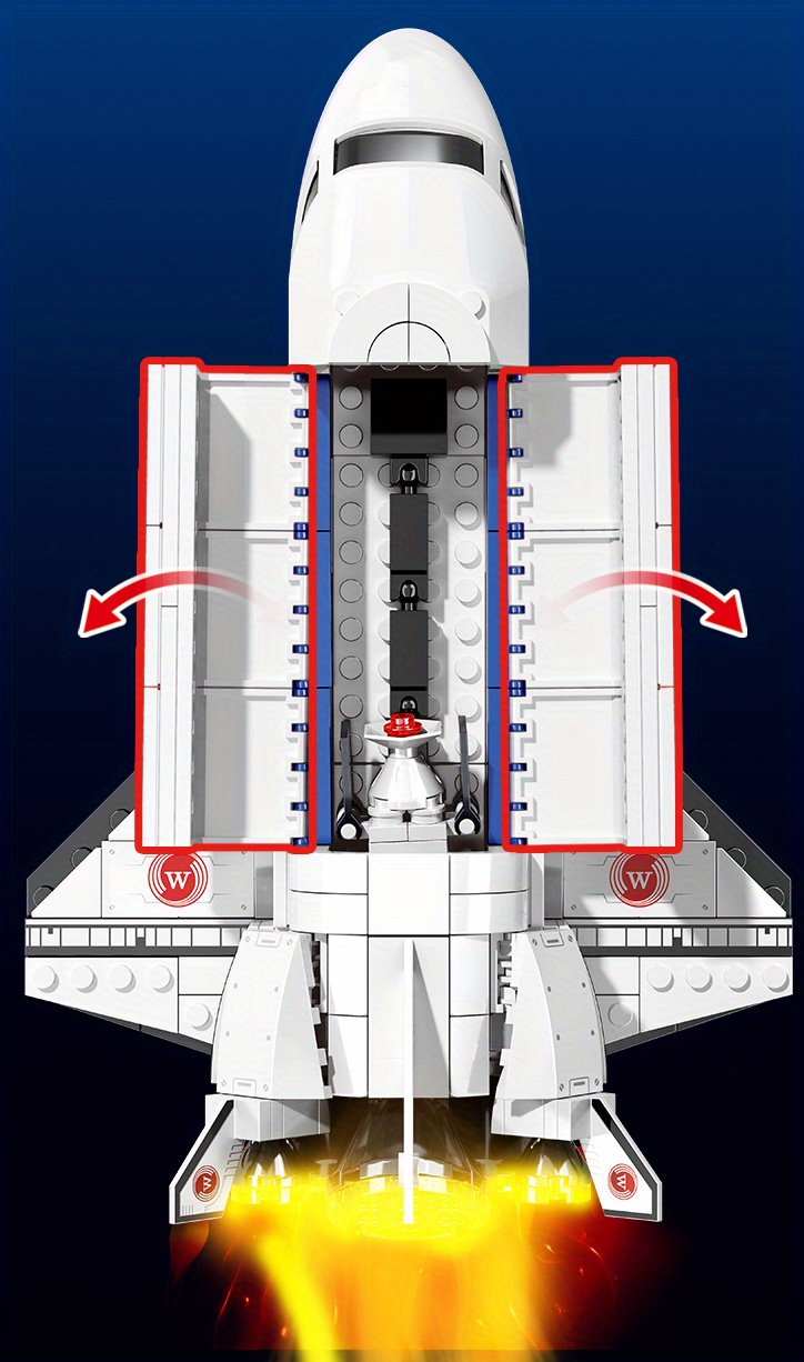 Fai da te Space Exploration Shuttle Toys Stem Aerospace Building