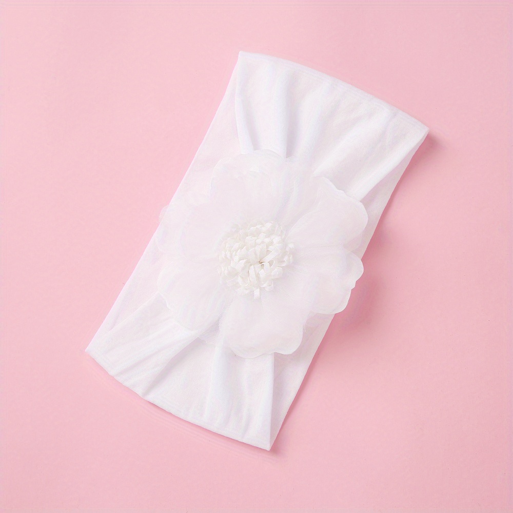 Mesh Flower Baby Headbands, Elastic Hairbands, Hair Accessories For Baby Girls Newborn Infant Toddlers, Kids Photography Props