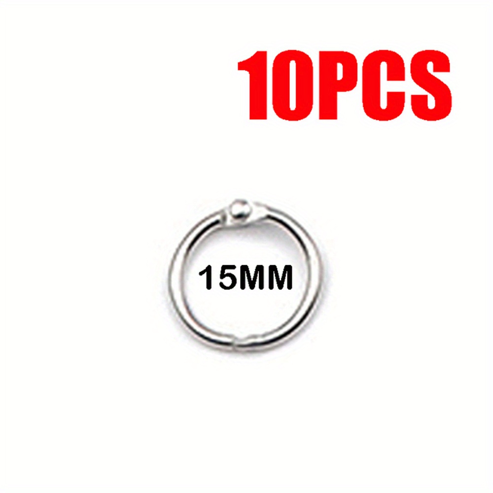 6/8/10-pack 15-45mm Silver Binder Clips | Stainless Steel, Silvery Grey, Mrooful Brand, Ideal For Crafts, Office Binding And Keychains