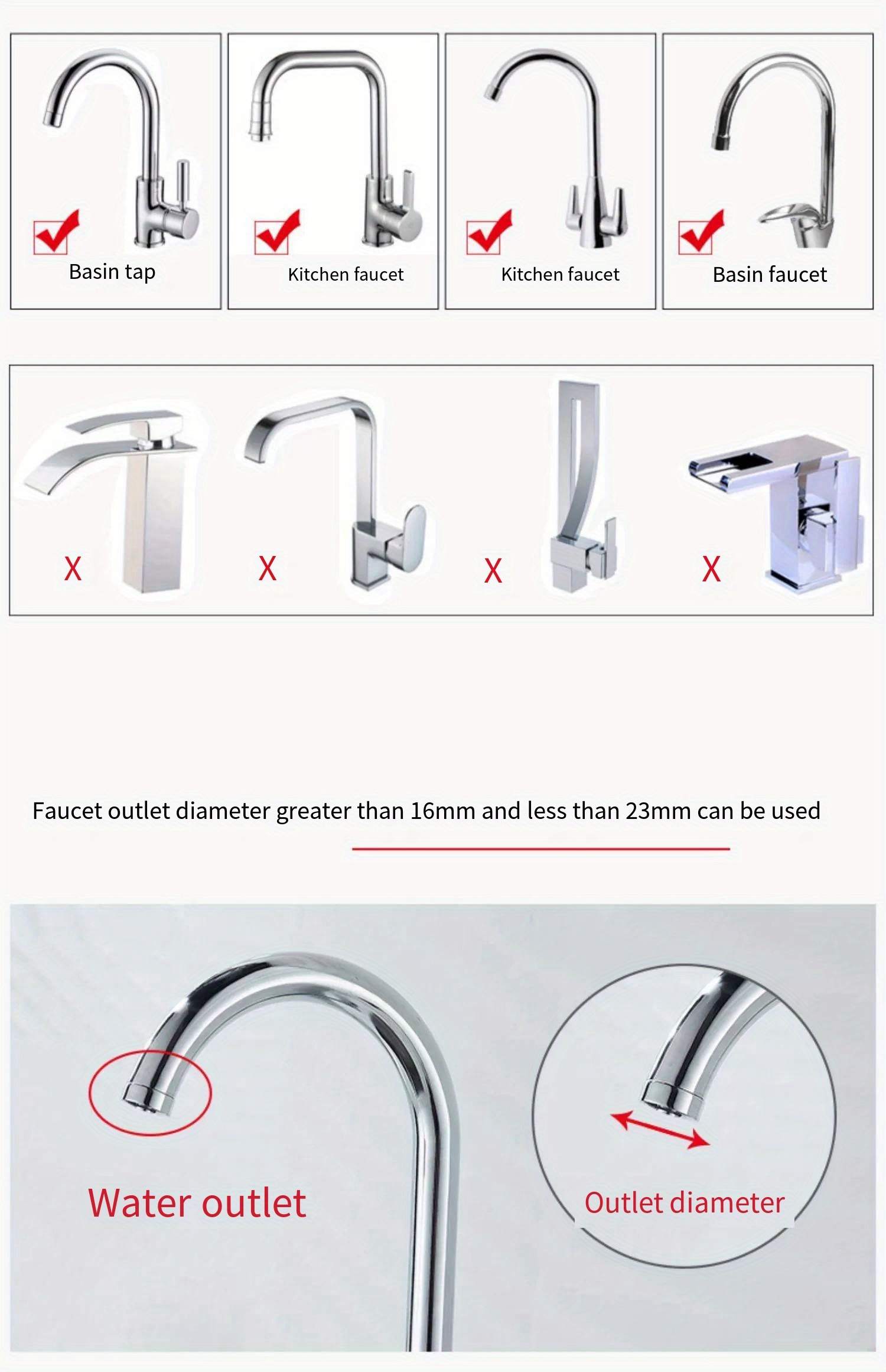 1pc faucet water filters faucet anti splash head kitchen water purification filter retractable rotating with medical stone water saving shower filter bathroom accessories kitchen accessories faucet accessories details 2