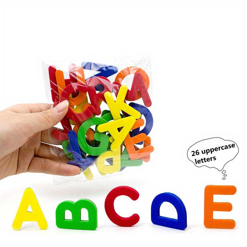 Fun Education Magnetic Letters And Numbers | Eva Refrigerator Stickers For Christmas And Halloween Gifts Suitable For 3+ Children, Mixed Color