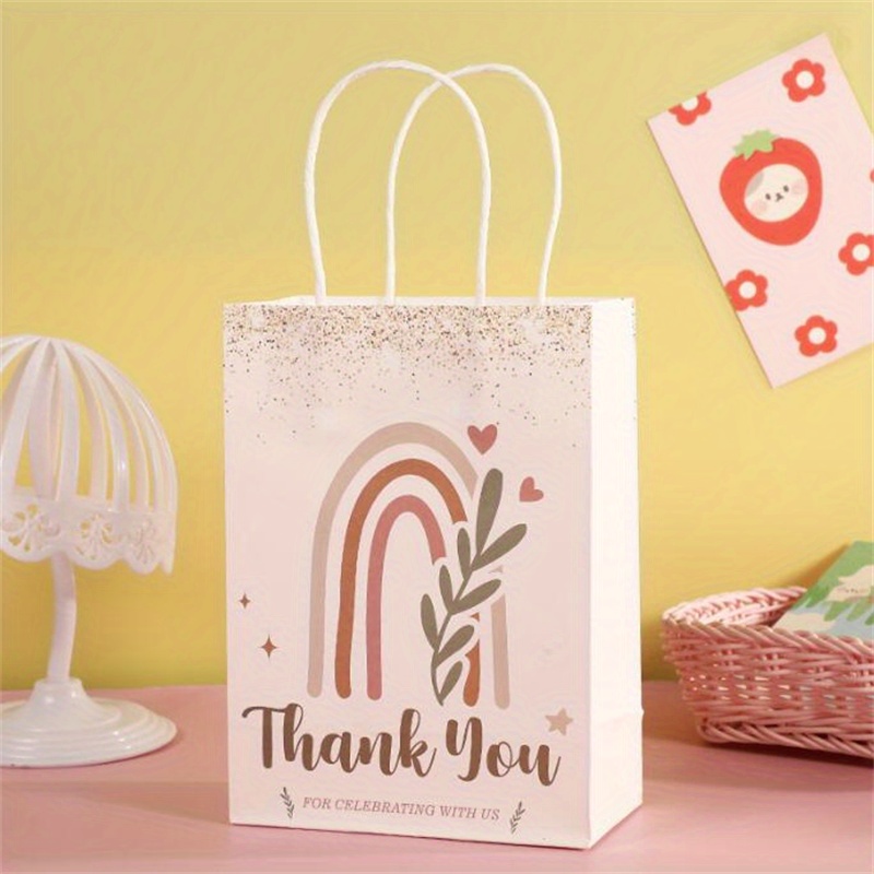 DTESL 16 bolsas de regalo de papel kraft adecuadas para organizar cajas de  flores de temporada de graduación, bolsas de ramo y bolsas de regalo de